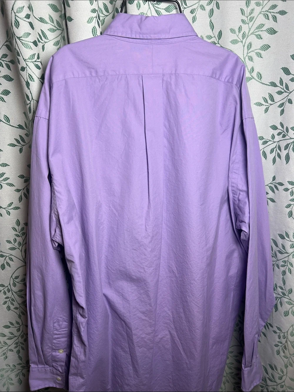 Polo by Ralph Lauren Men's Lavender Long-Sleeve Button-Down Shirt