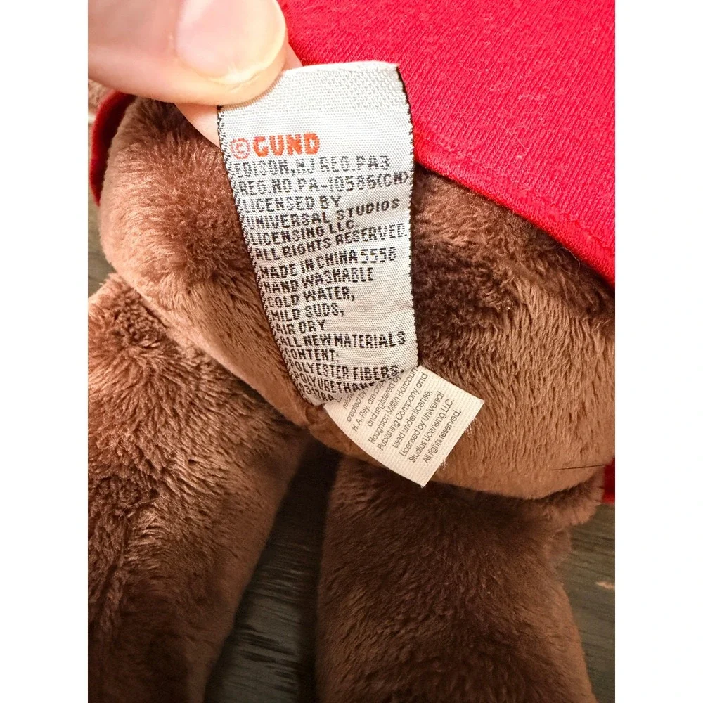 Gund plush curious george