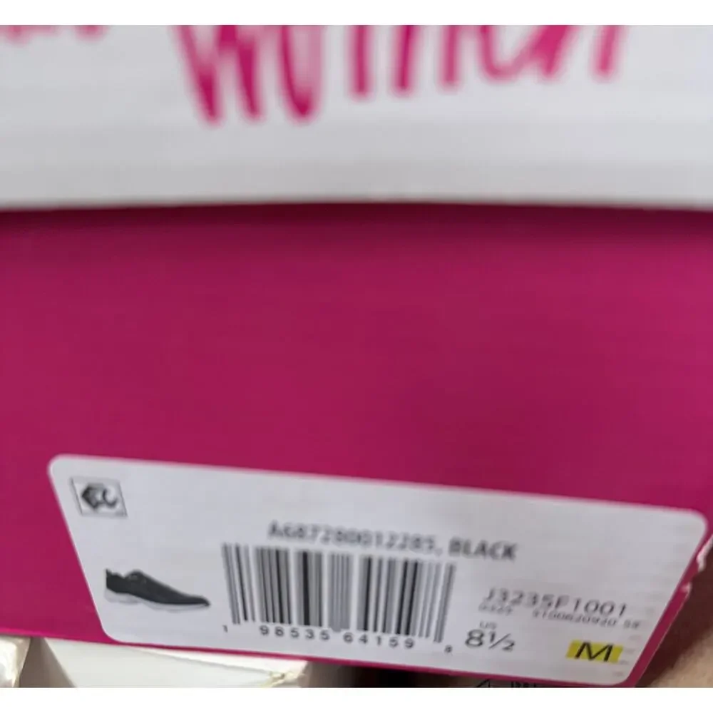 Women’s Ryka Water Repellent Lace-up Walking Sneakers Black 8.5 M NWT
