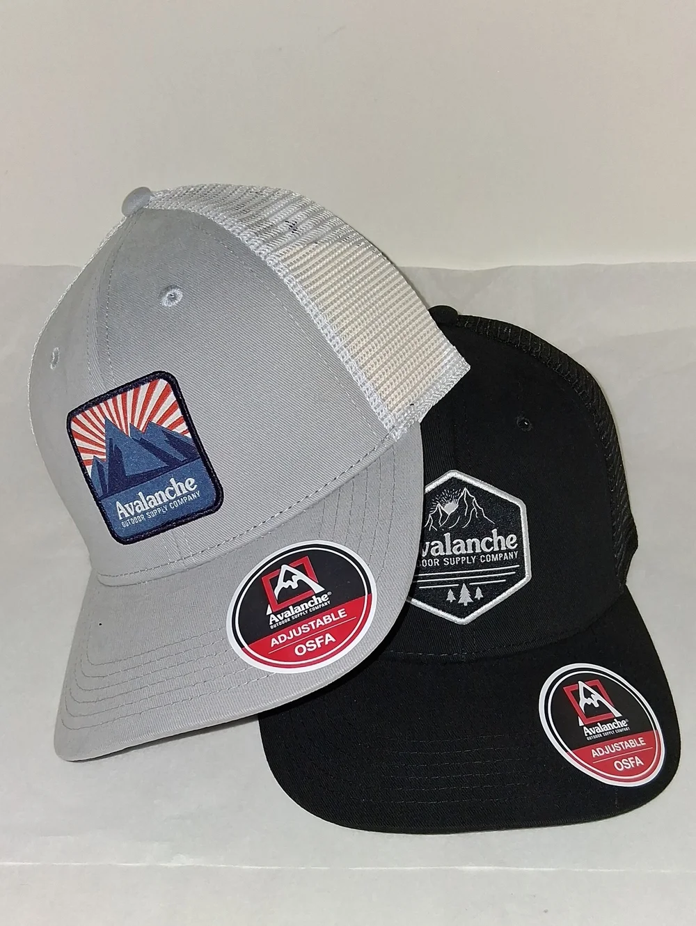 AVALANCHE outdoors Hats (2) Baseball Trucker Hats NEW