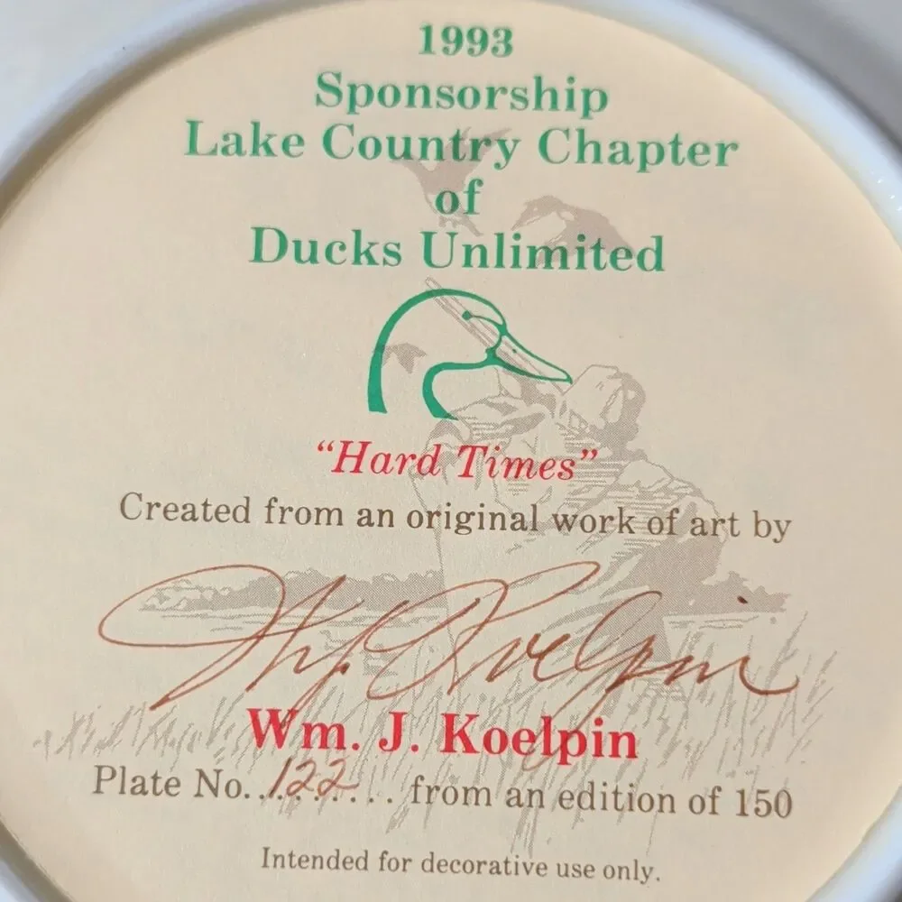 Unmarked 1993 ducks