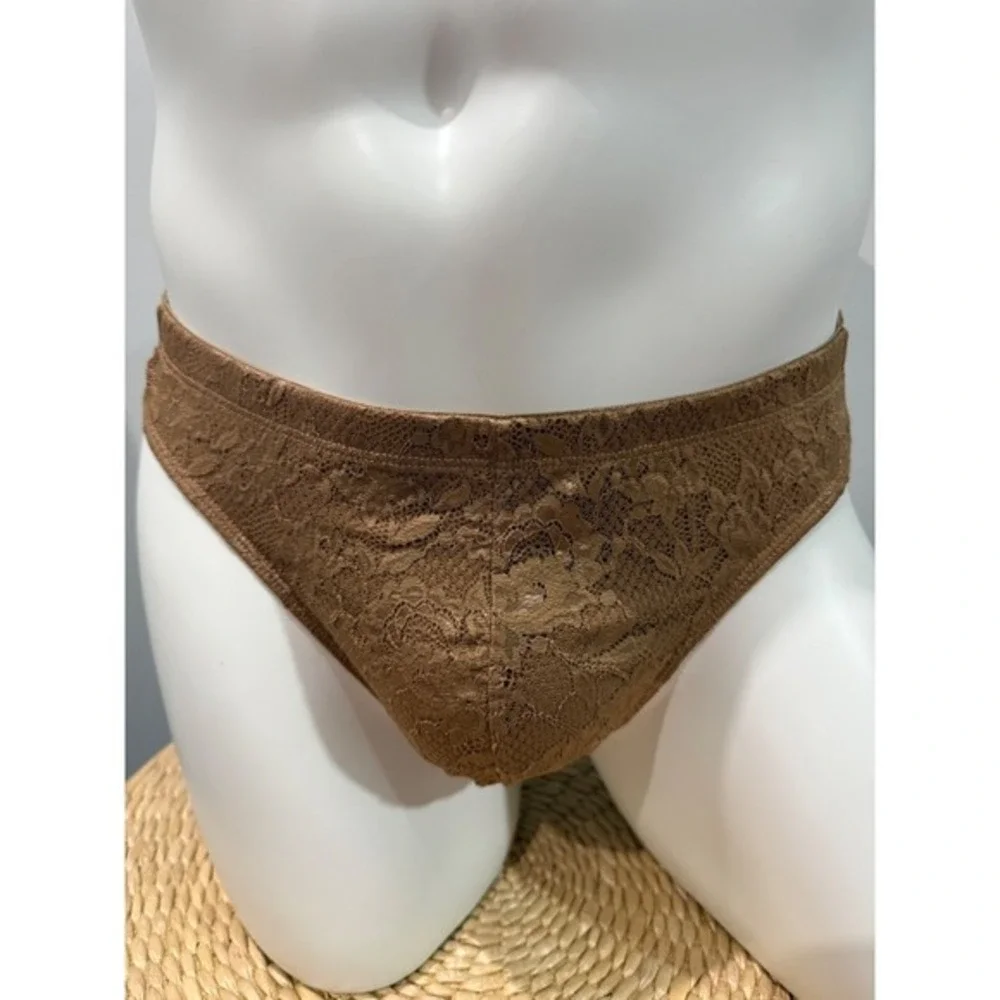 Cosabella Never Say Never Men's Lace G-String Quattro size XL NWT