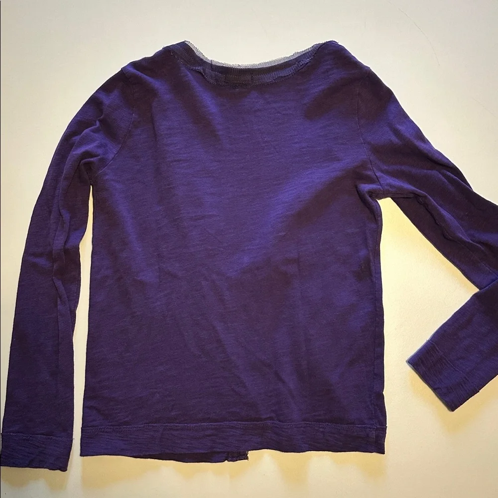 Crewcuts Vibrant Purple Knit Cardigan Sweater