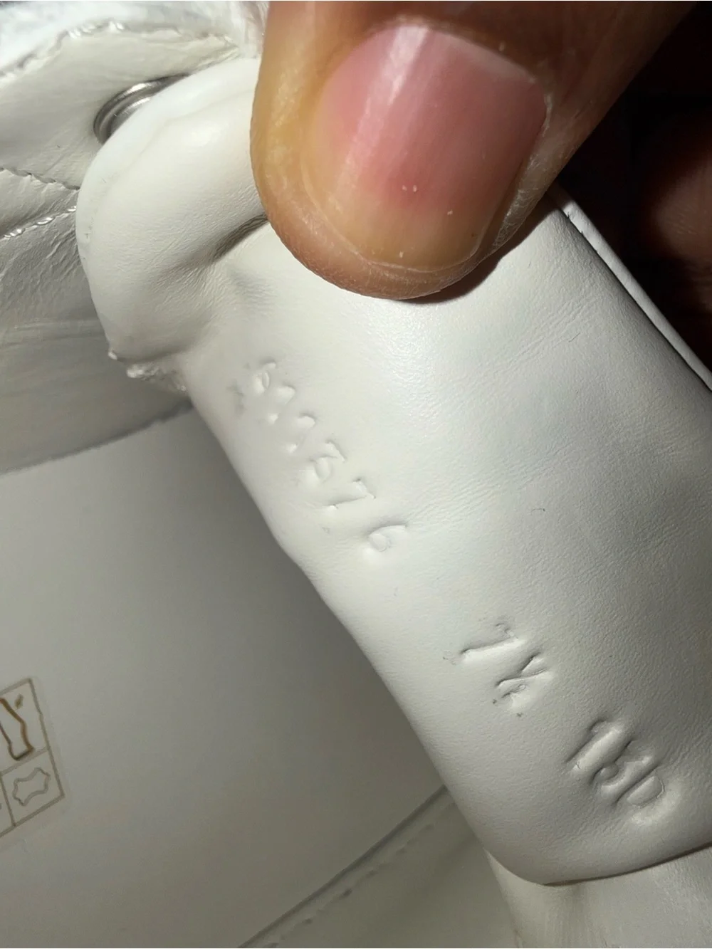 Gucci white leather