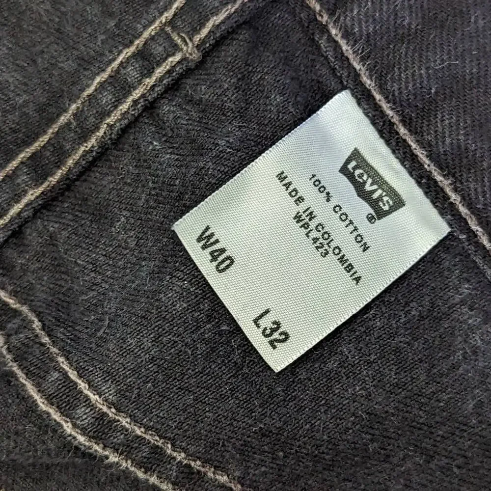 Levis 501 stains charcoal