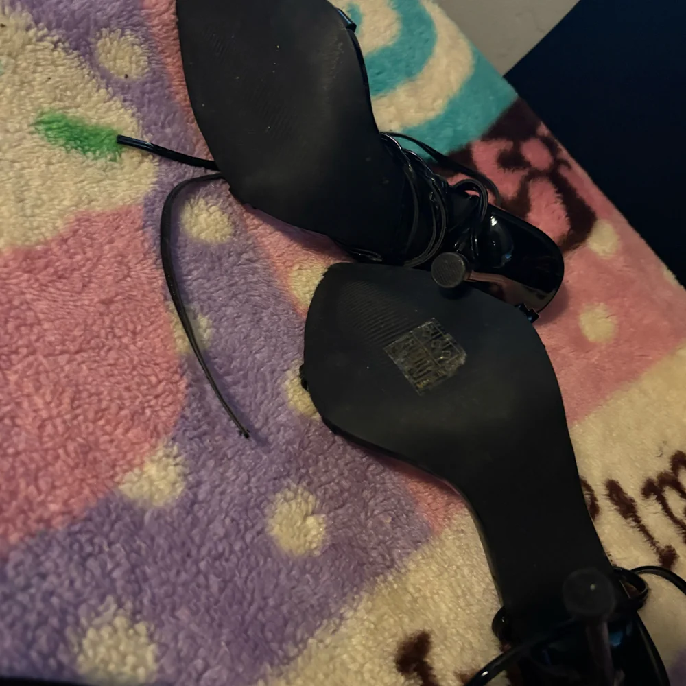 Black Lace-Up Stiletto Heels – Size 7.5 | Sexy Statement Shoes