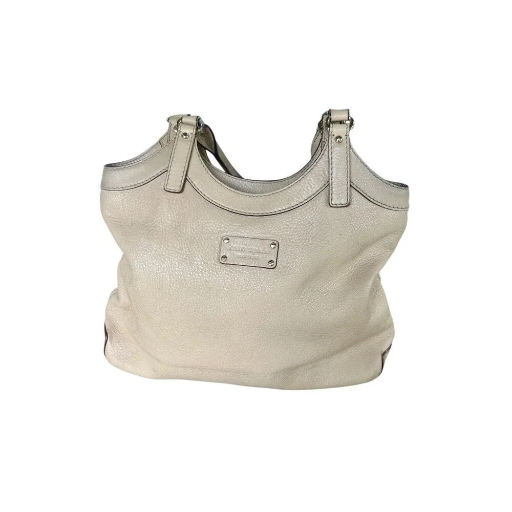 Kate Spade Tan Pebble Leather Satchel Shoulder Purse