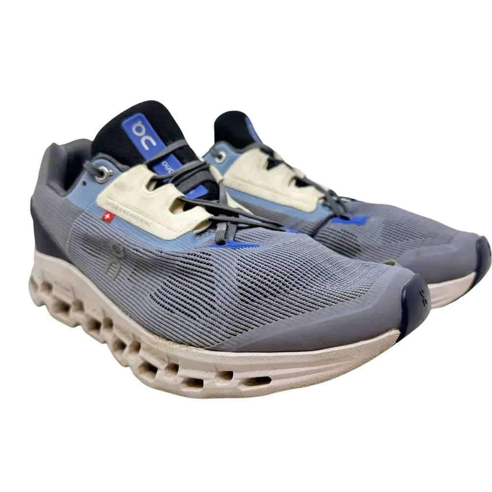 On Running Cloudstratus Sneakers‎ Textile Swiss Engineering Blue Mens Size 9.5