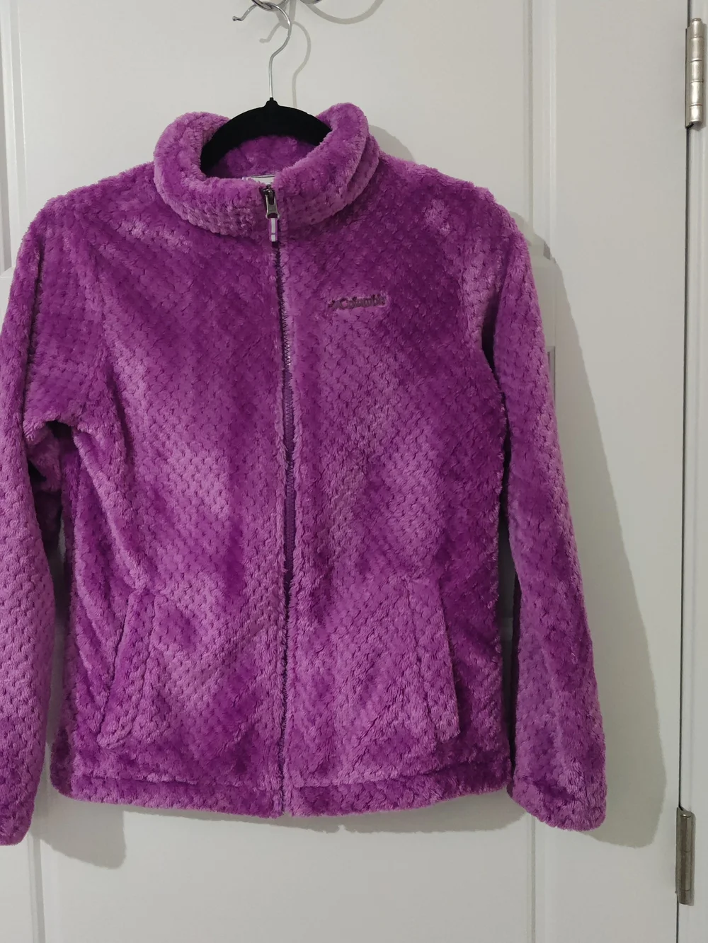 Columbia Girls' Purple Plush Zip-Up Jacket