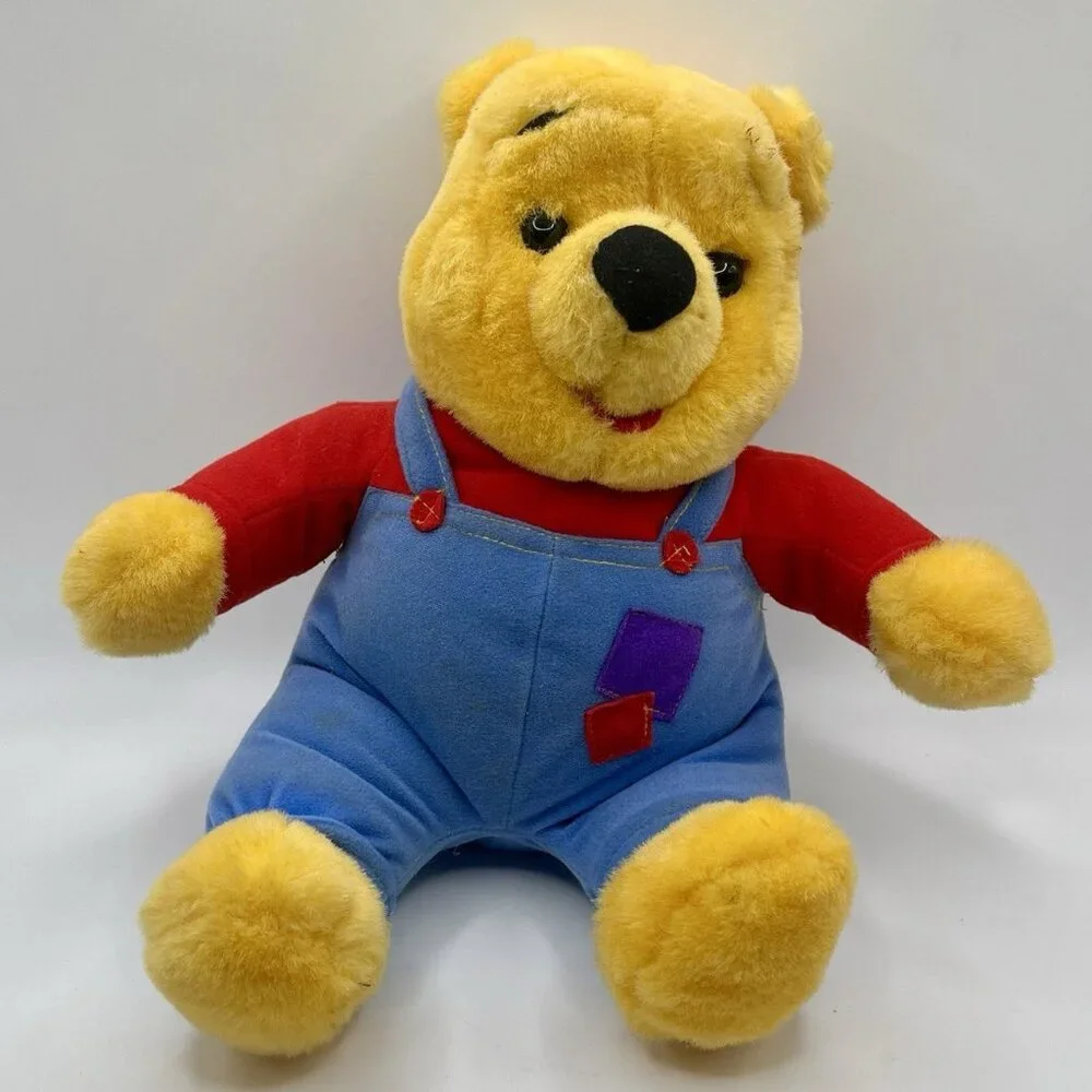 Winnie The Pooh Bear Talking Plush Mattel 1997 Vintage Nose Wiggles & Laughs