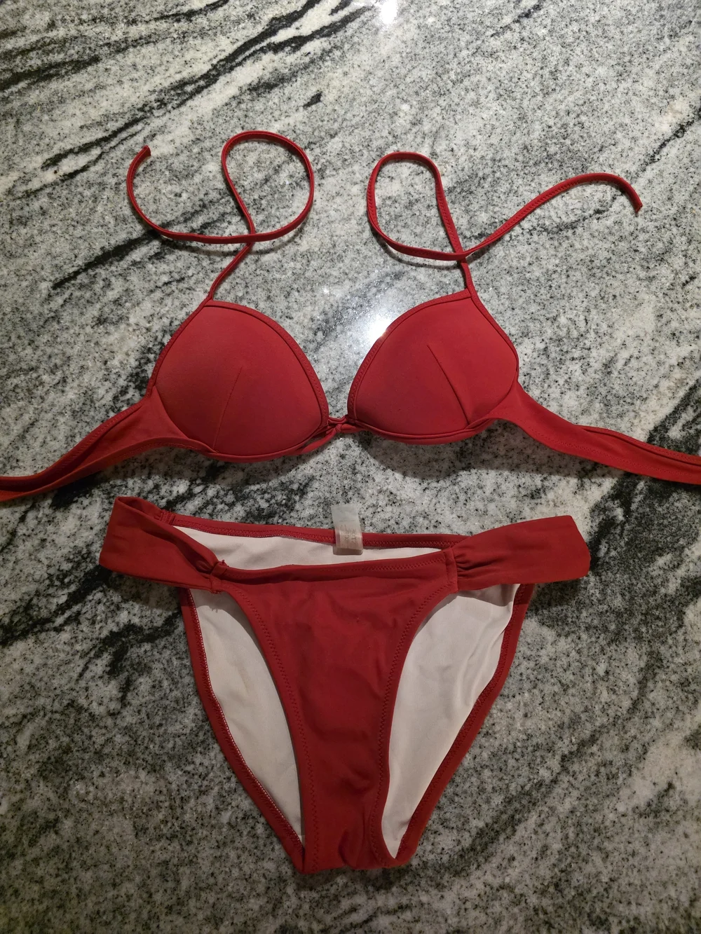 Victoria Secret Red Push-Up Bikini Set. Size S (A-B cups)