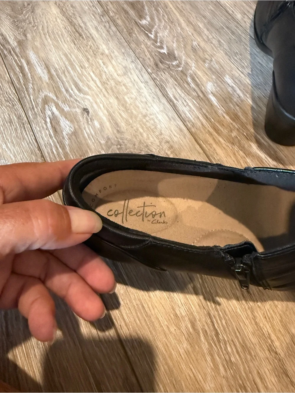 Clarks sleek black