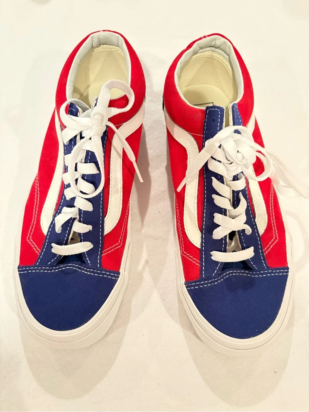 Vans bold red