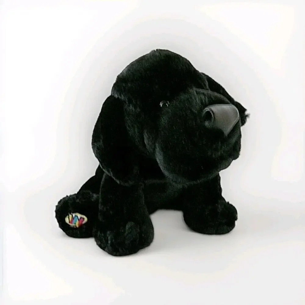 Ganz Webkinz Black Labrador Dog Plush Stuffed Animal No Code