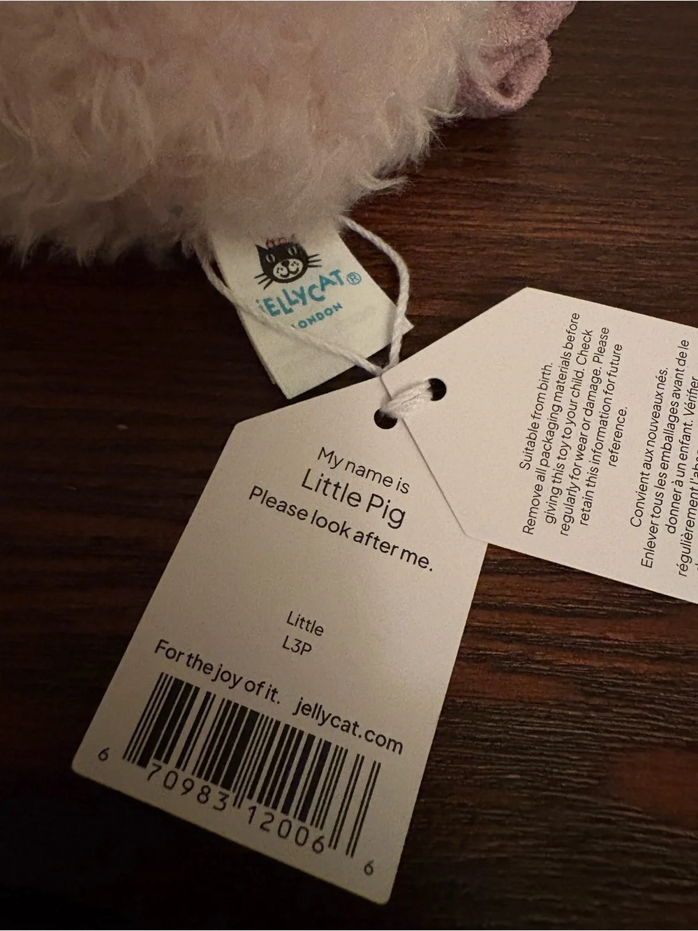 Jellycat soft pale