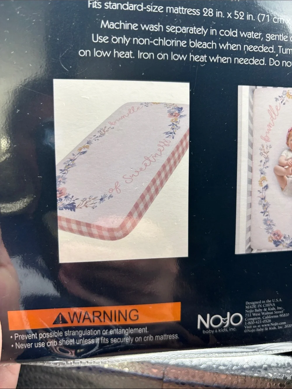 Nojo fitted crib