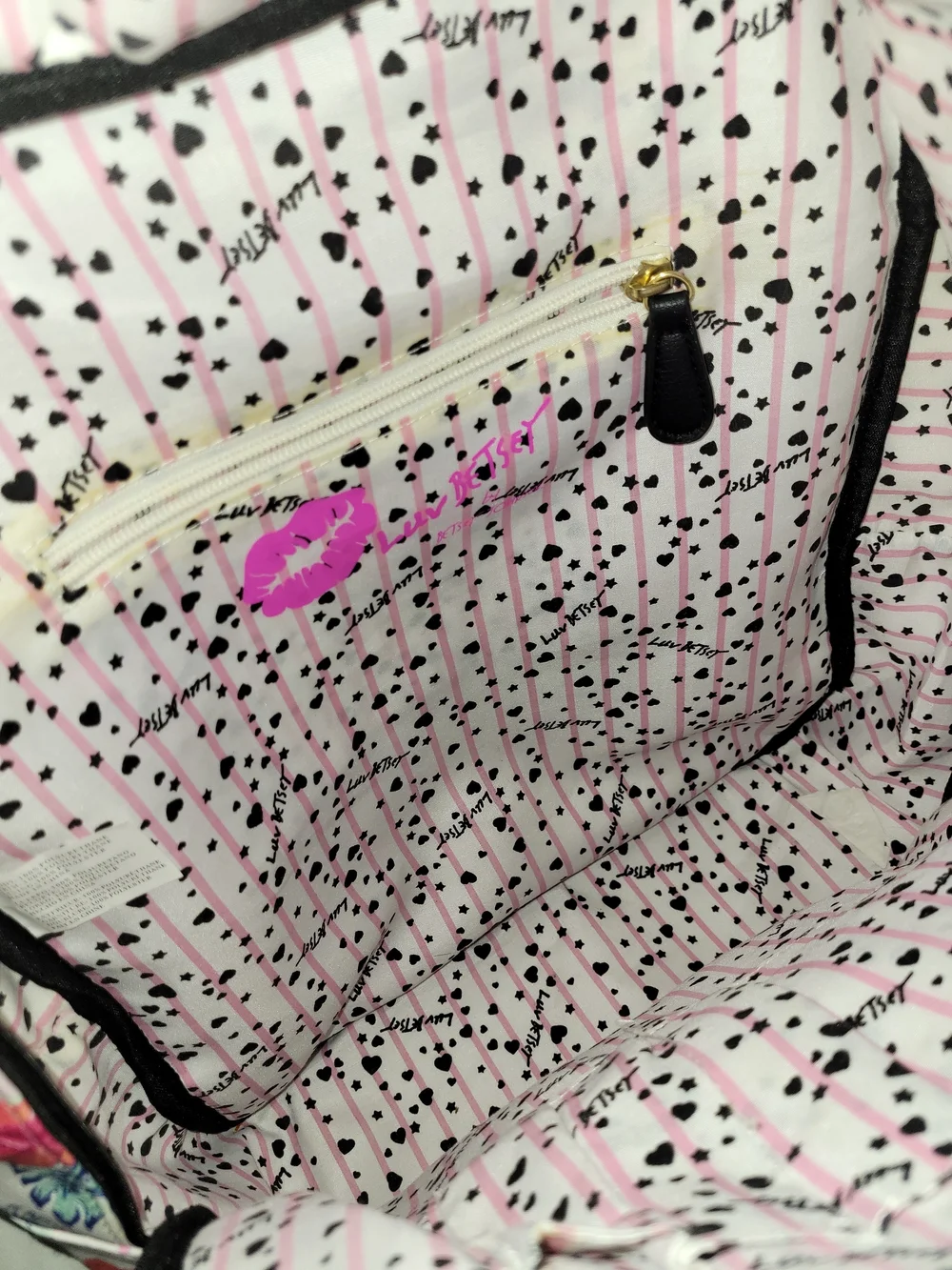 Betsey Johnson backpack plush