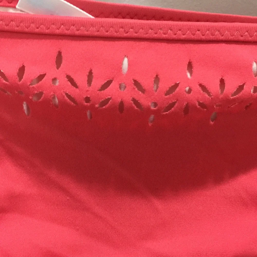 J. Crew Laser Cut Bikini Bottom Sz L EUC