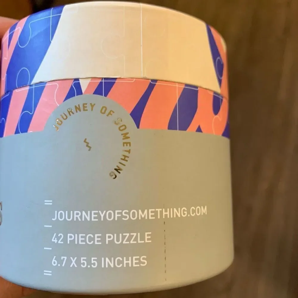 Anthropologie Mini Mantra Be Curious Today 42 piece puzzle