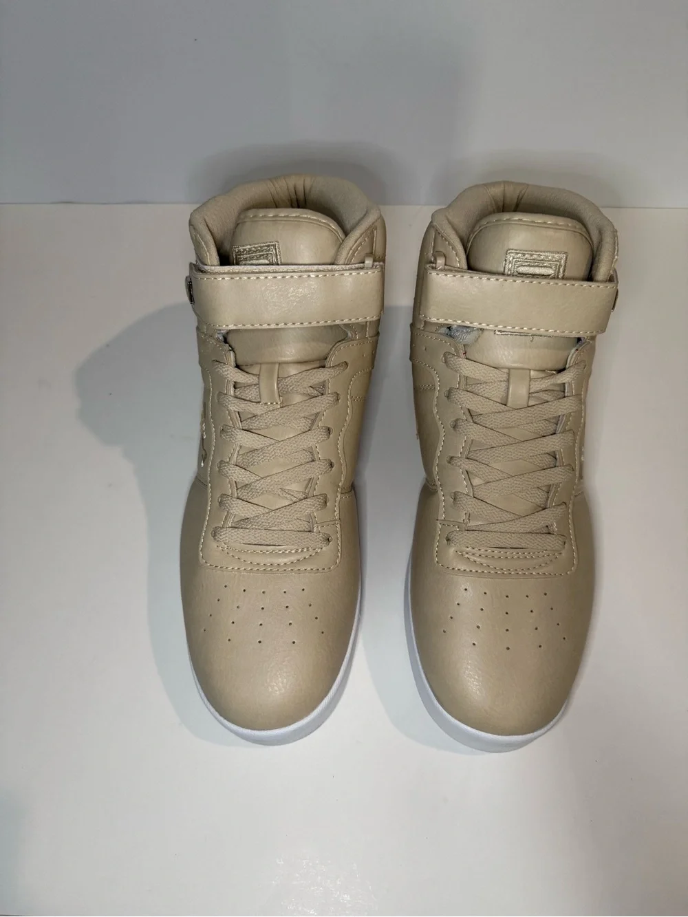 Fila Beige High-Top Athletic Sneakers