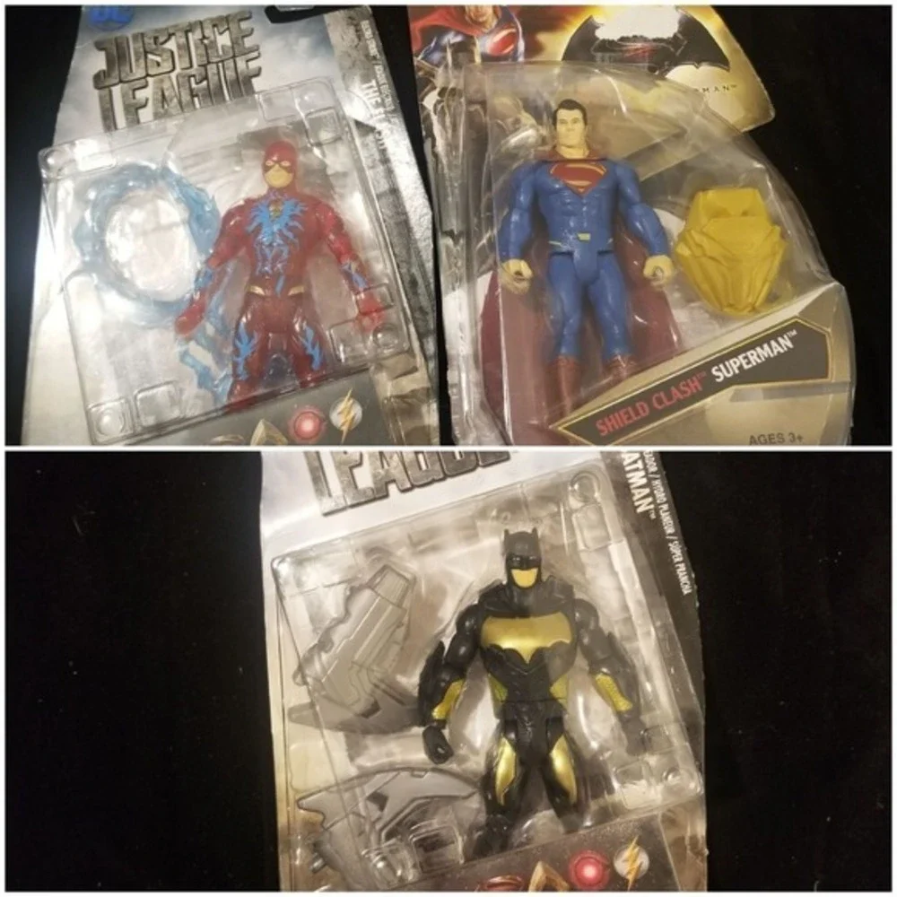 Mattel Justice League Action Figures, Batman, Superman, and The Flash‎