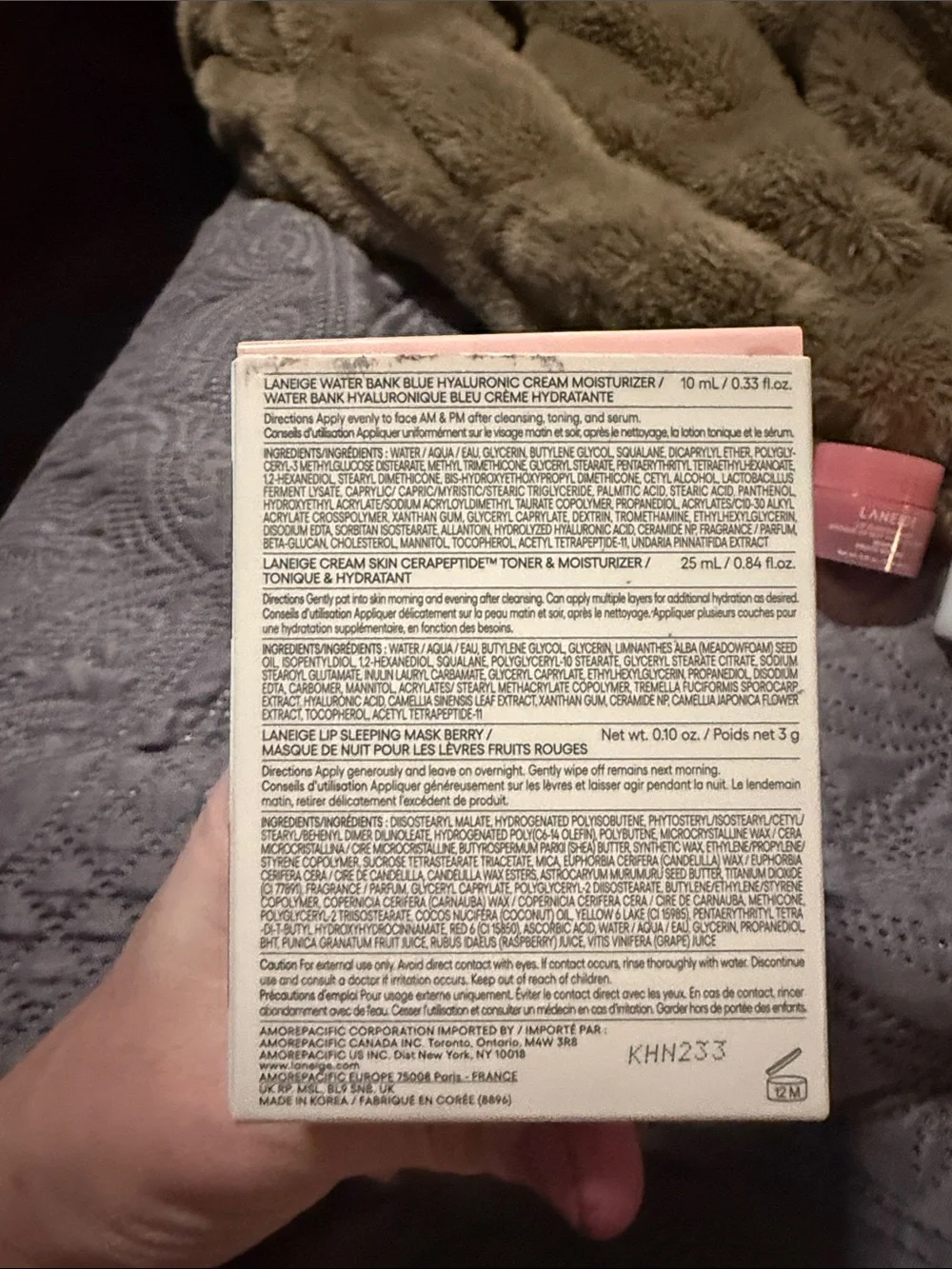 LANEIGE questions leave