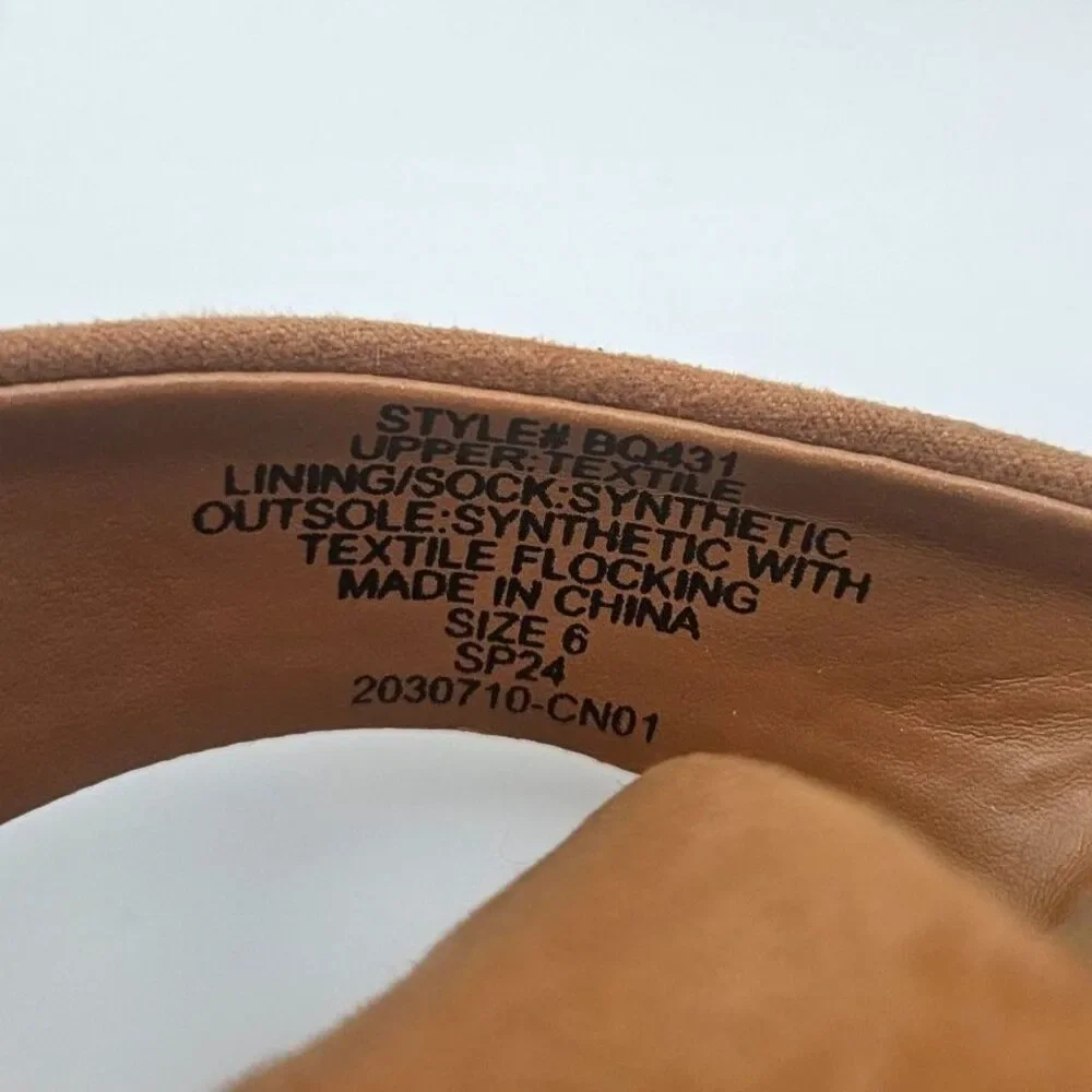 J.Crew Wide-Strap Espadrille Mule Wedges Size 6 2024 NWOT Brown and Rafia