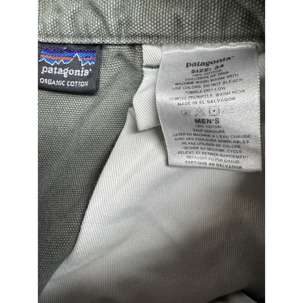 Vintage Patagonia Duck Pants Mens Size 32x28 Brown Outdoors Hiking Cotton Sz 34