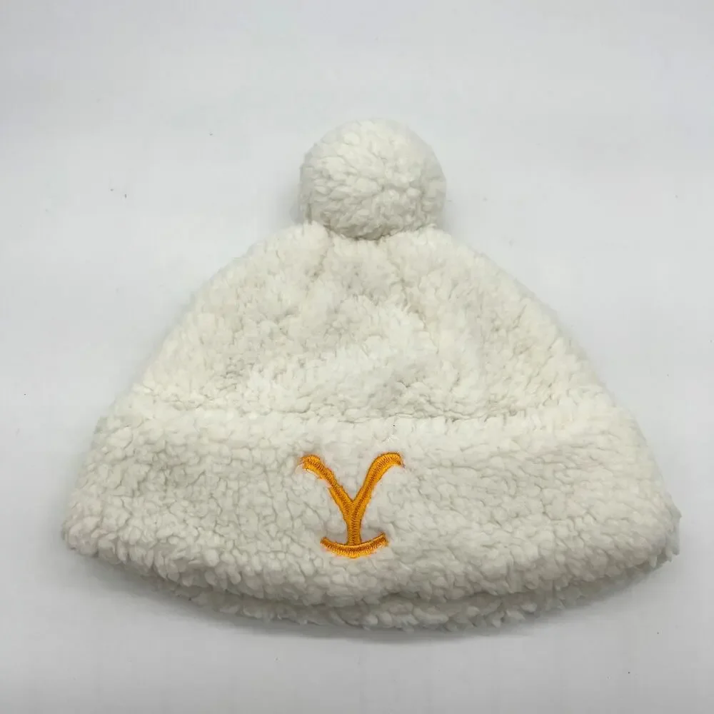Yellowstone x BumbleBella by Jill Martin Sherpa Beanie Cream