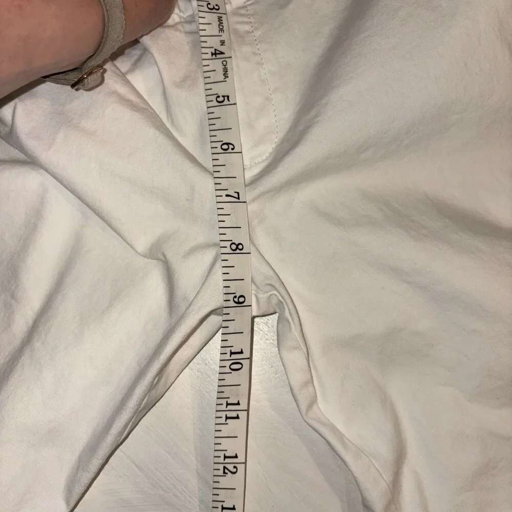 J.CREW Women's White Chino Shorts Size 6 Cotton Classic Fit Pockets