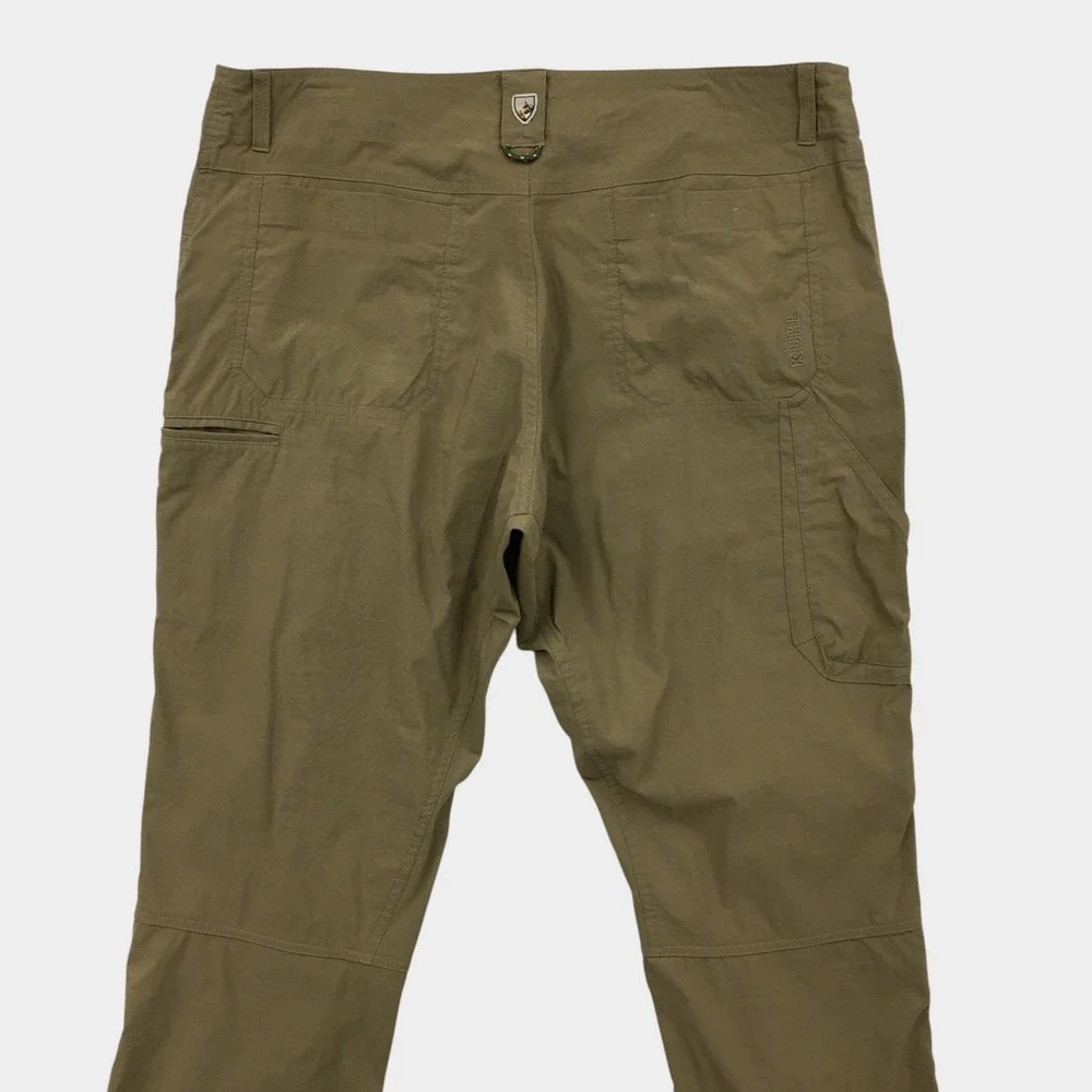 Kuhl Radikl Mens Hiking Pants Brown Nylon Spandex Outdoor Trekking 38x36