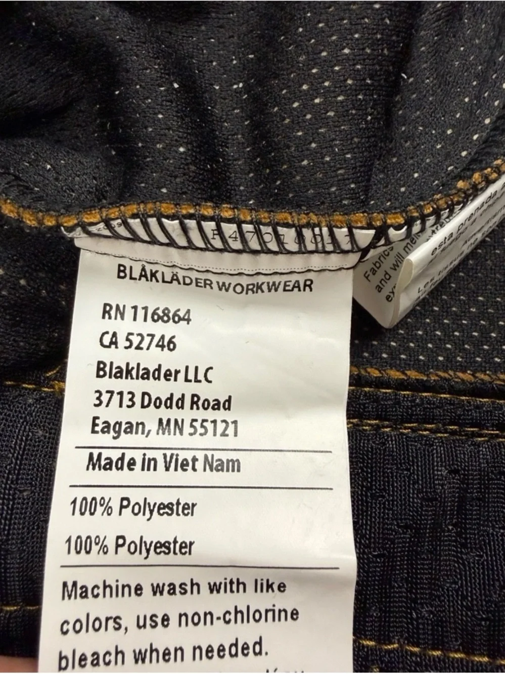 Blaklader men’s size