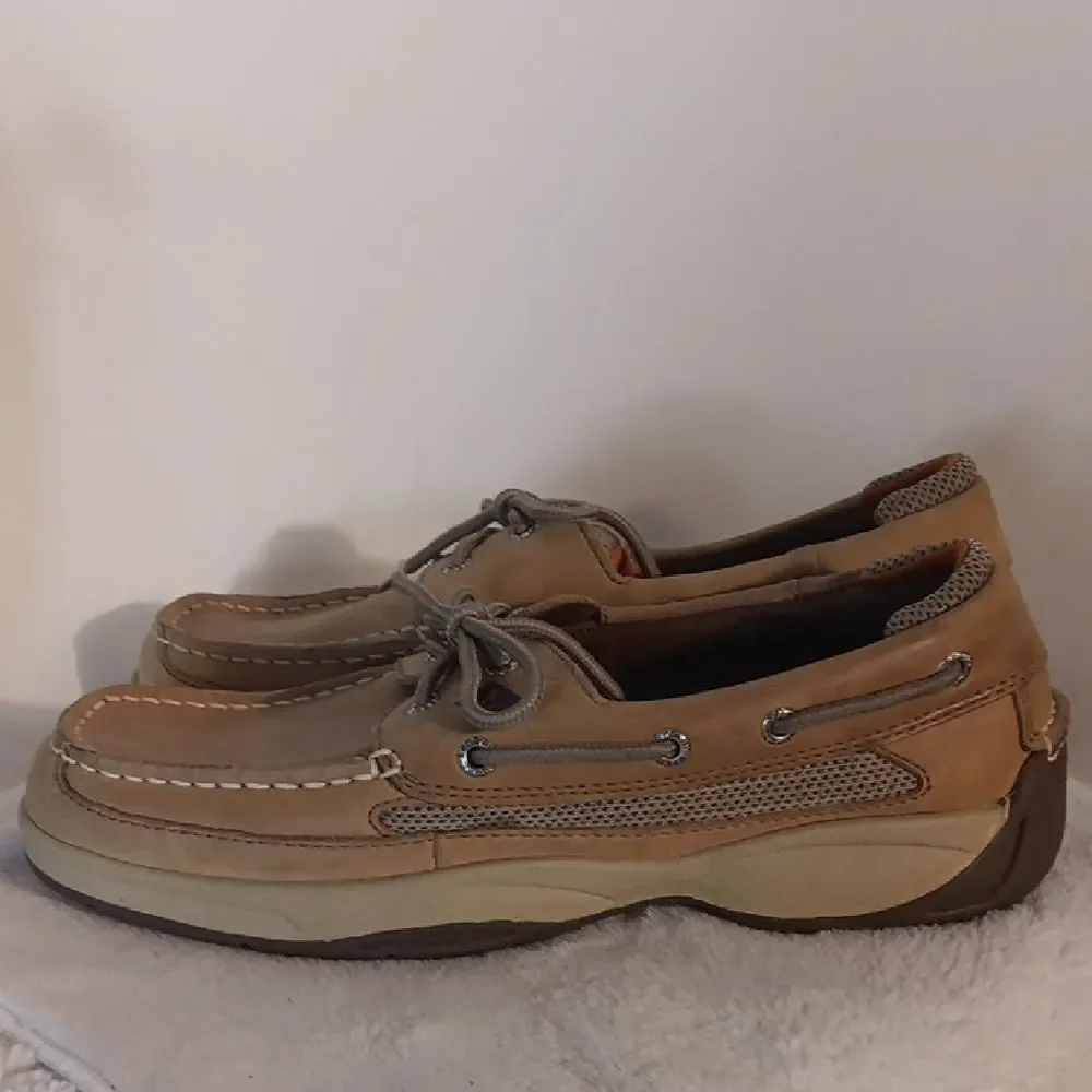 Sperry Top-Sider Men's Tan Leather Boat Shoes