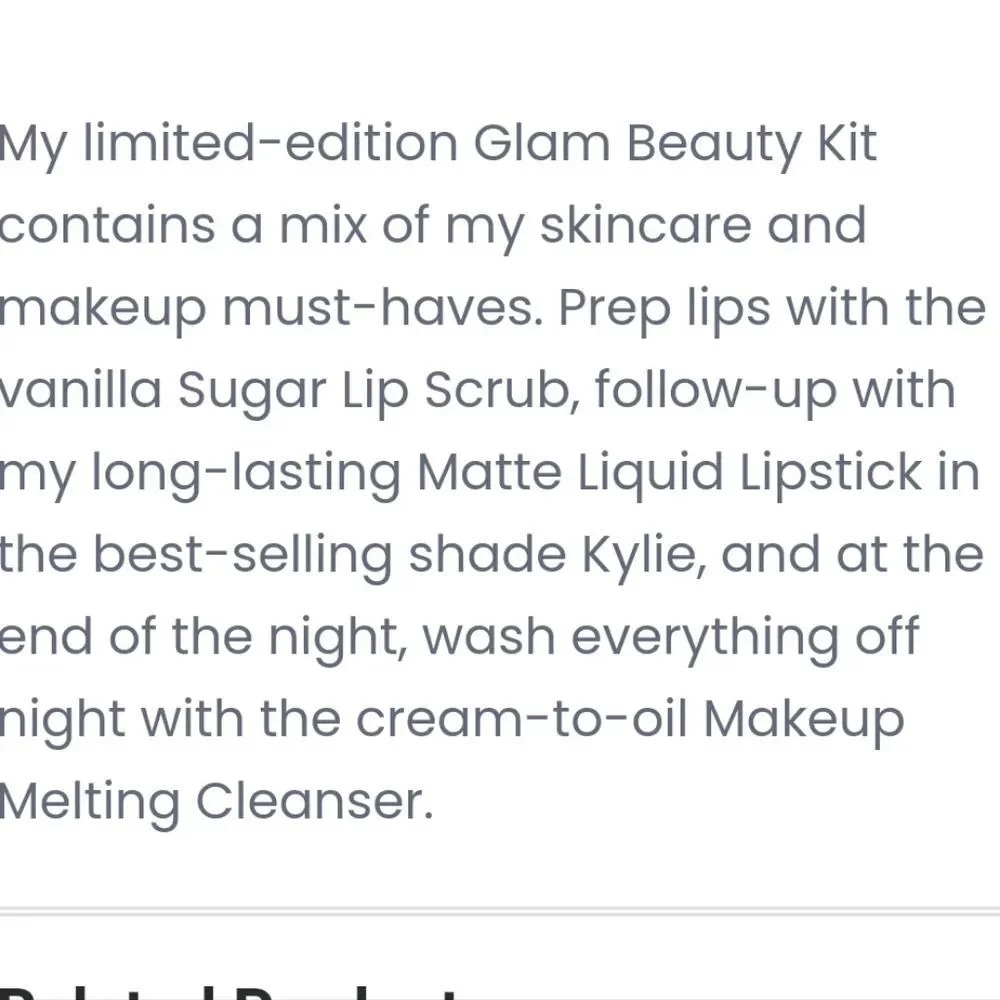 Kylie Cosmetics my more specs