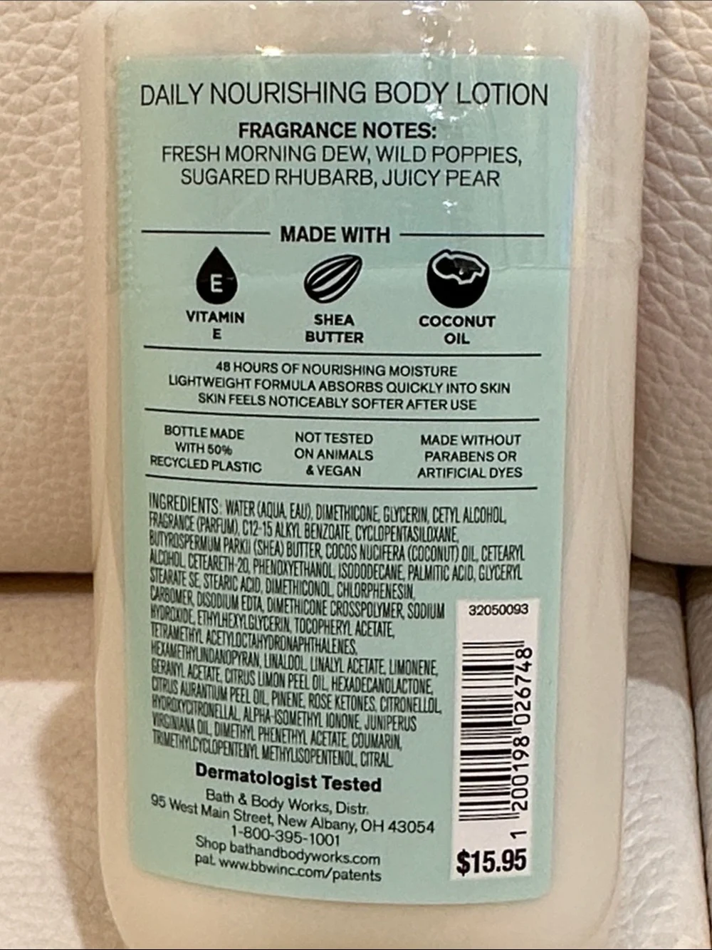 Bath & Body Works Poppy Body Care 3 Pieces Set Full Size