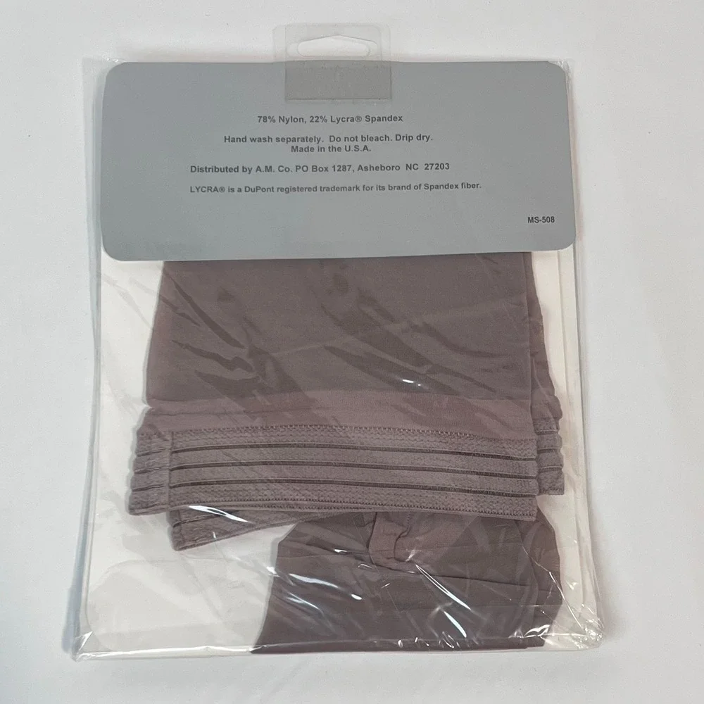 Silky Sheer Support Thigh Highs‎ Taupe Stay Up Reinforced Toe Hosiery 8 1/2-11