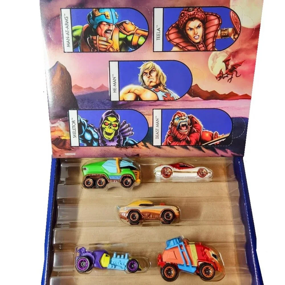 NEW Hot Wheels He-Man Masters of the Universe 5-Pack 1:64 Scale Collectible Cars