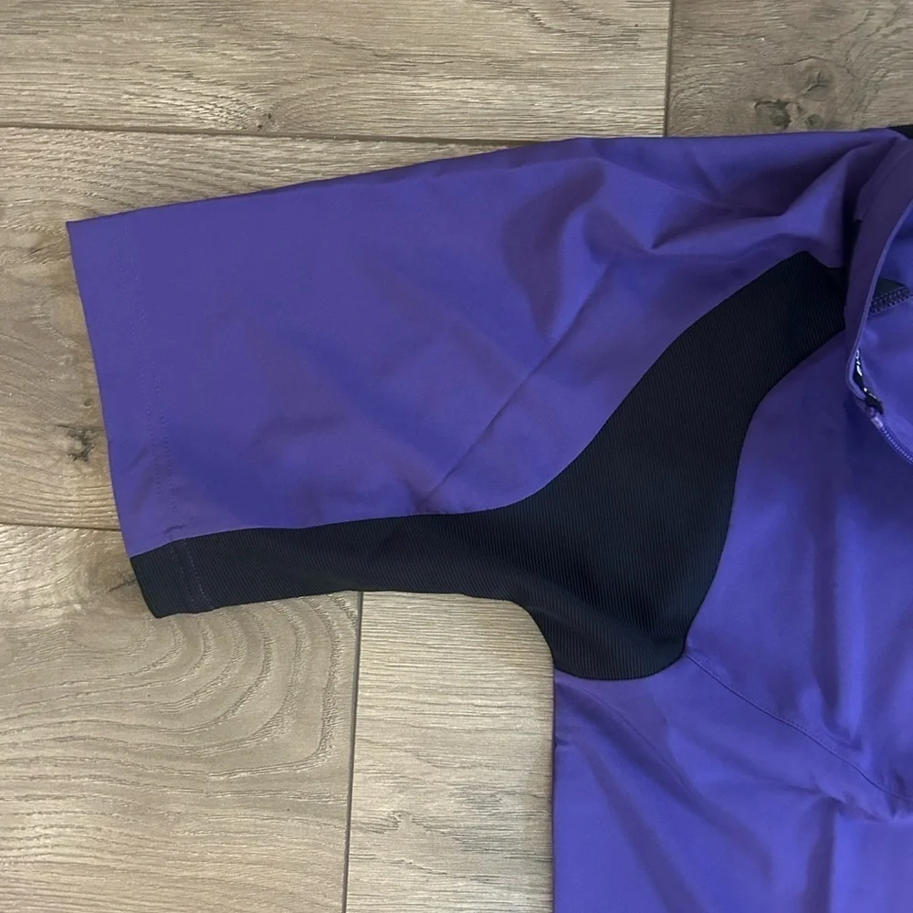 NWT EvoShield Men's Purple & Black Pullover 1/2 Zip Shirt Size Small
