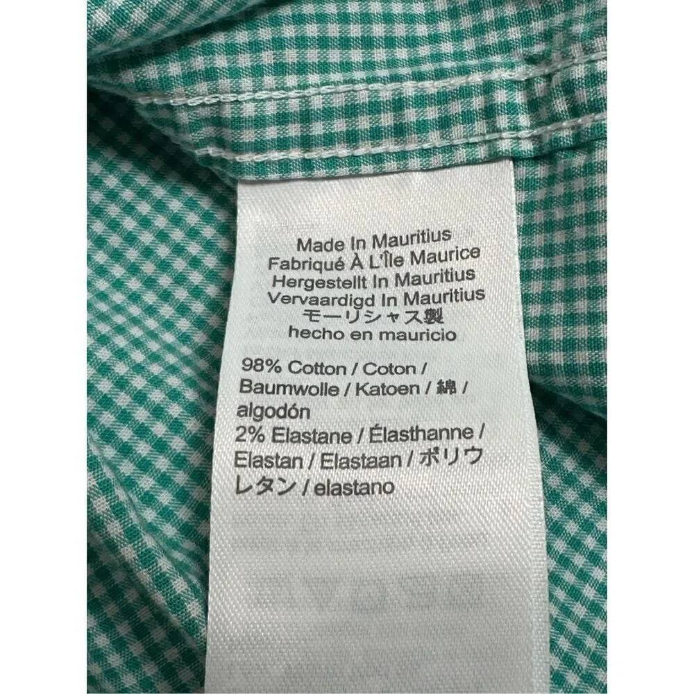 J Crew men’s turquoise and white Slim XL button down shirt