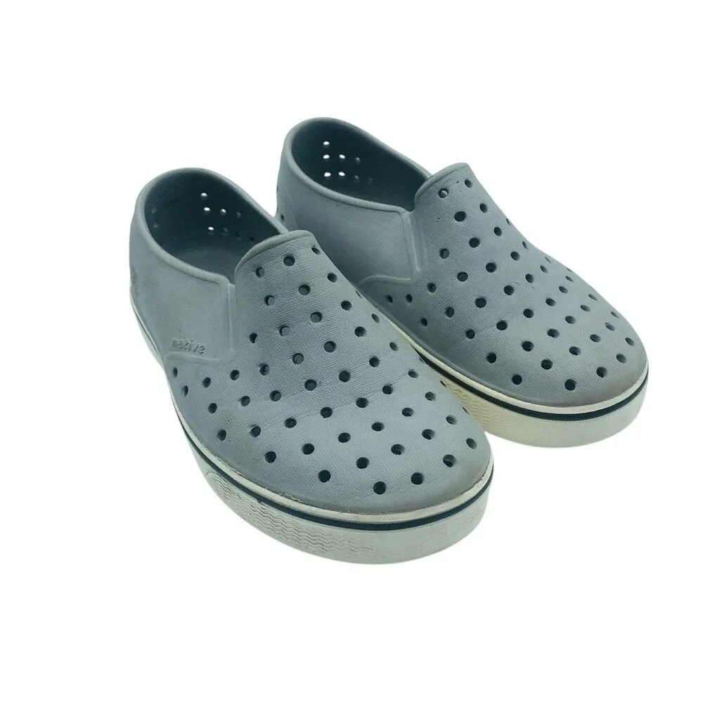 Native Kids Unisex Waterproof Outdoor Rubber Slip On‎ Shoes Size C12 Grey
