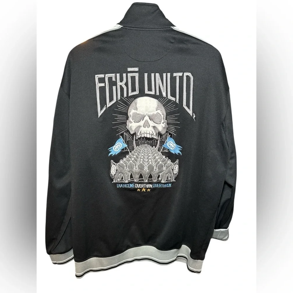 Vintage Y2K Ecko Unlimited Skull Track Jacket 3XL Streetwear