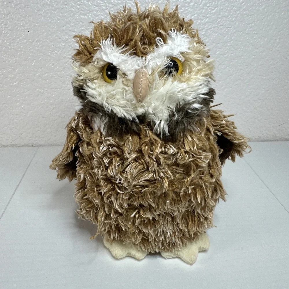 Douglas Owl Plush Stuffed Animal Brown Fluffy Soft Cute Realistic 6