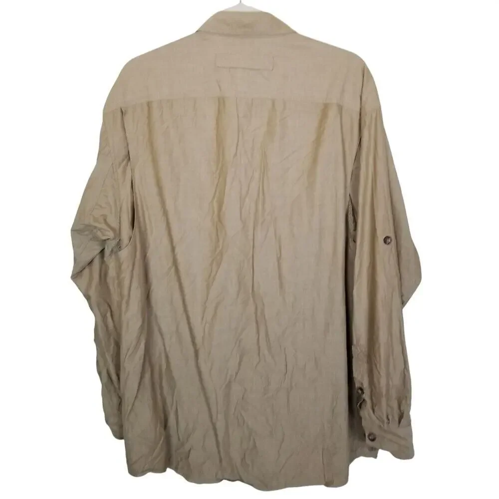 Duluth Trading Co Mens Work Shirt Size LT Utility Gorpcore Outdoor Minimalist