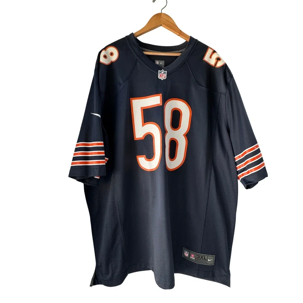 Nike Football Jersey Mens 3XL Chicago‎ Bears Roquan Smith 58 On Field