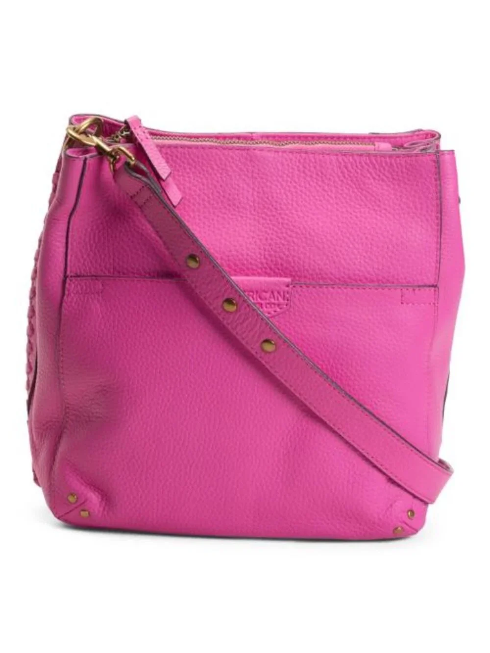 AMERICAN LEATHER CO. Leather Luca Triple Entry Crossbody