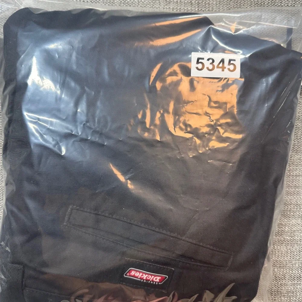 Genuine Dickies Cargo Shorts Mens 36 Black   Workwear Utility Relaxed