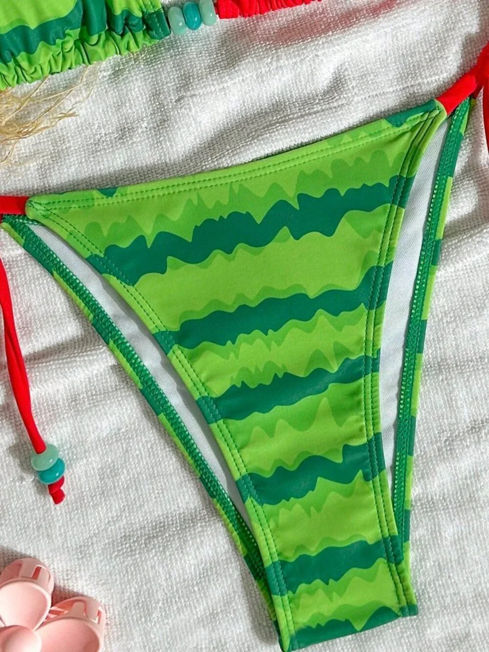 watermelon Casual Women's Halter Neck Tankini Bikini