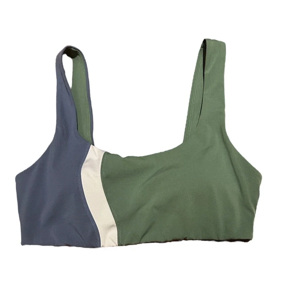 L*Space‎ Make Waves Top Anthropologie Sports Bra Color Block Size Large NWT