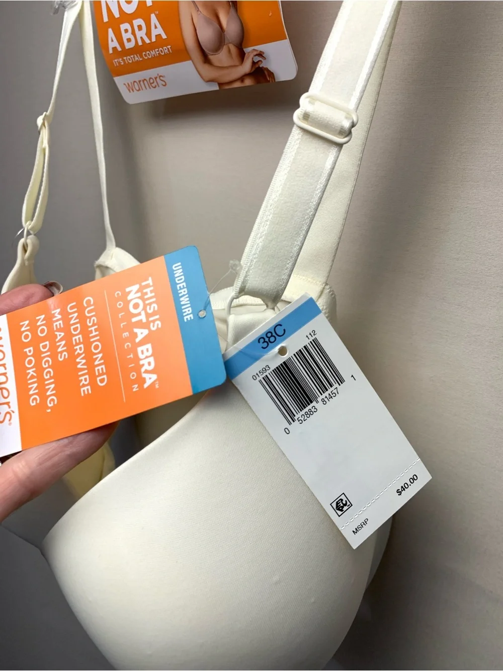 Warners cushioned underwire