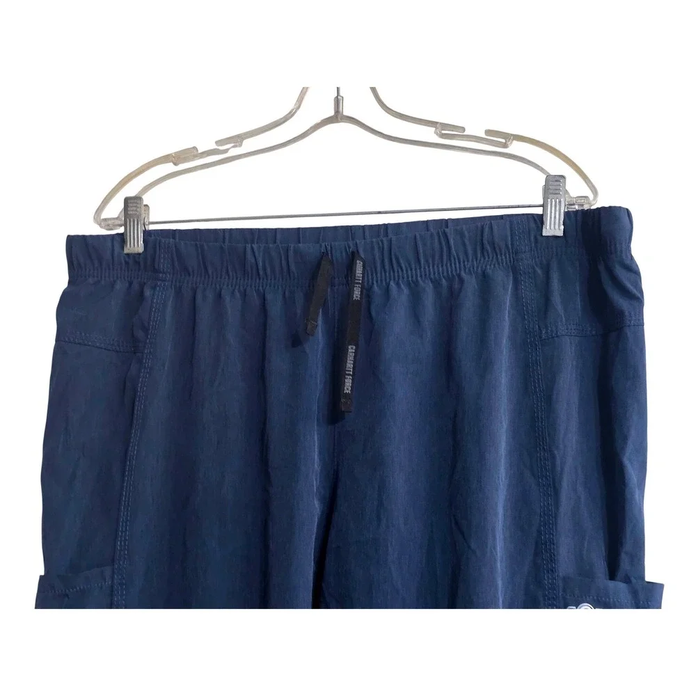 Carhartt Liberty Force Mens Navy Blue Scrub Jogger Pants C52610 Petite XL C9‎